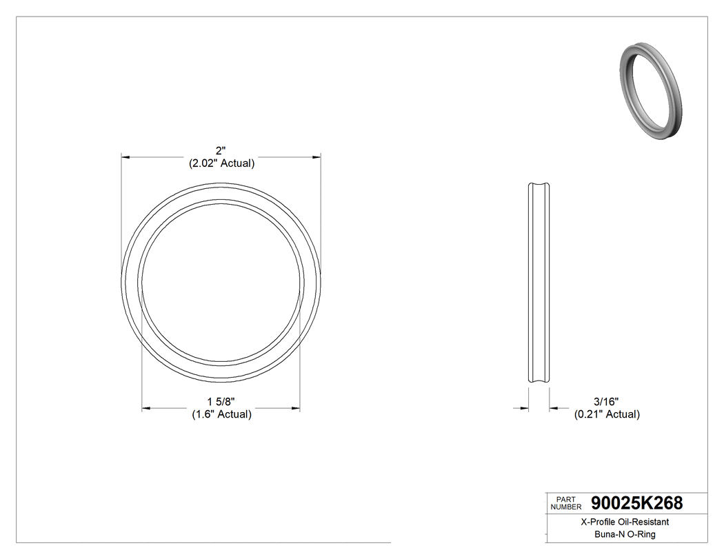 Technical drawing - 90025K268